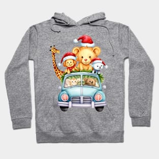 Christmas Animal Safari #3 Hoodie